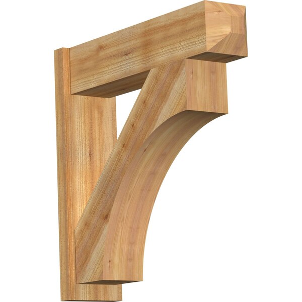 Ekena Millwork Westlake Rough Sawn Craftsman Outlooker, Western Red Cedar, 8"W x 32"D x 32"H OUT08X32X32WTL04RWR - main